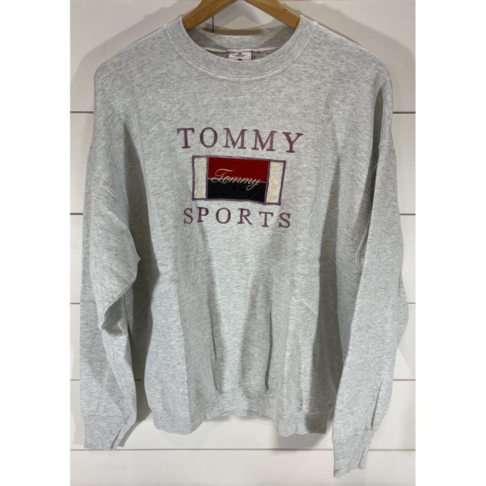 Vintage Tommy Hilfiger 2000 Sweatshirt Size XL Light Gray Tommy Sports Crewneck